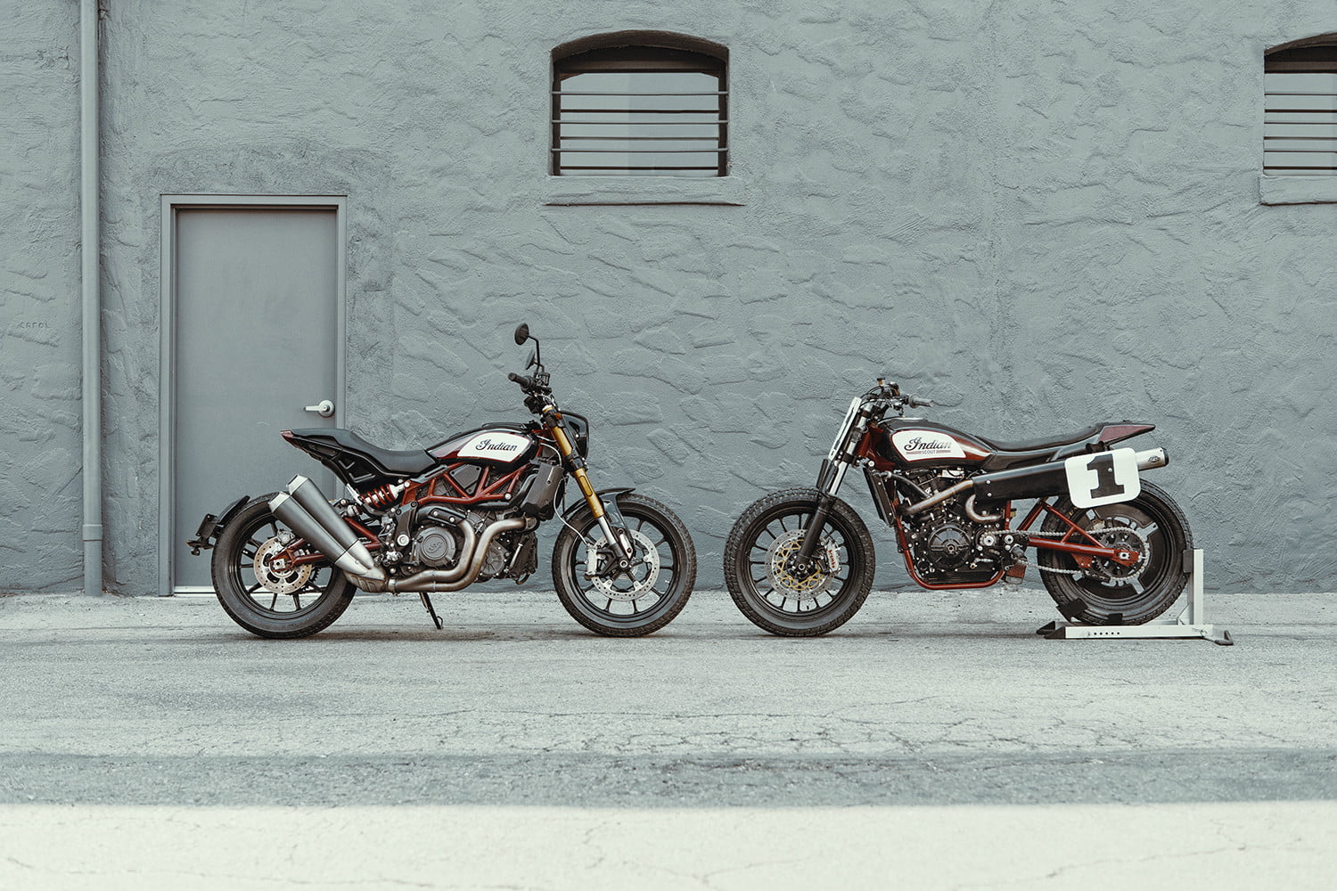 Indian’s dominating flat-track racer just showed up as a performance street bike