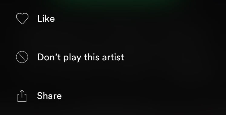 Spotify adds artist blocking feature, despite its denials